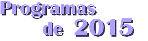 Programas de 2015